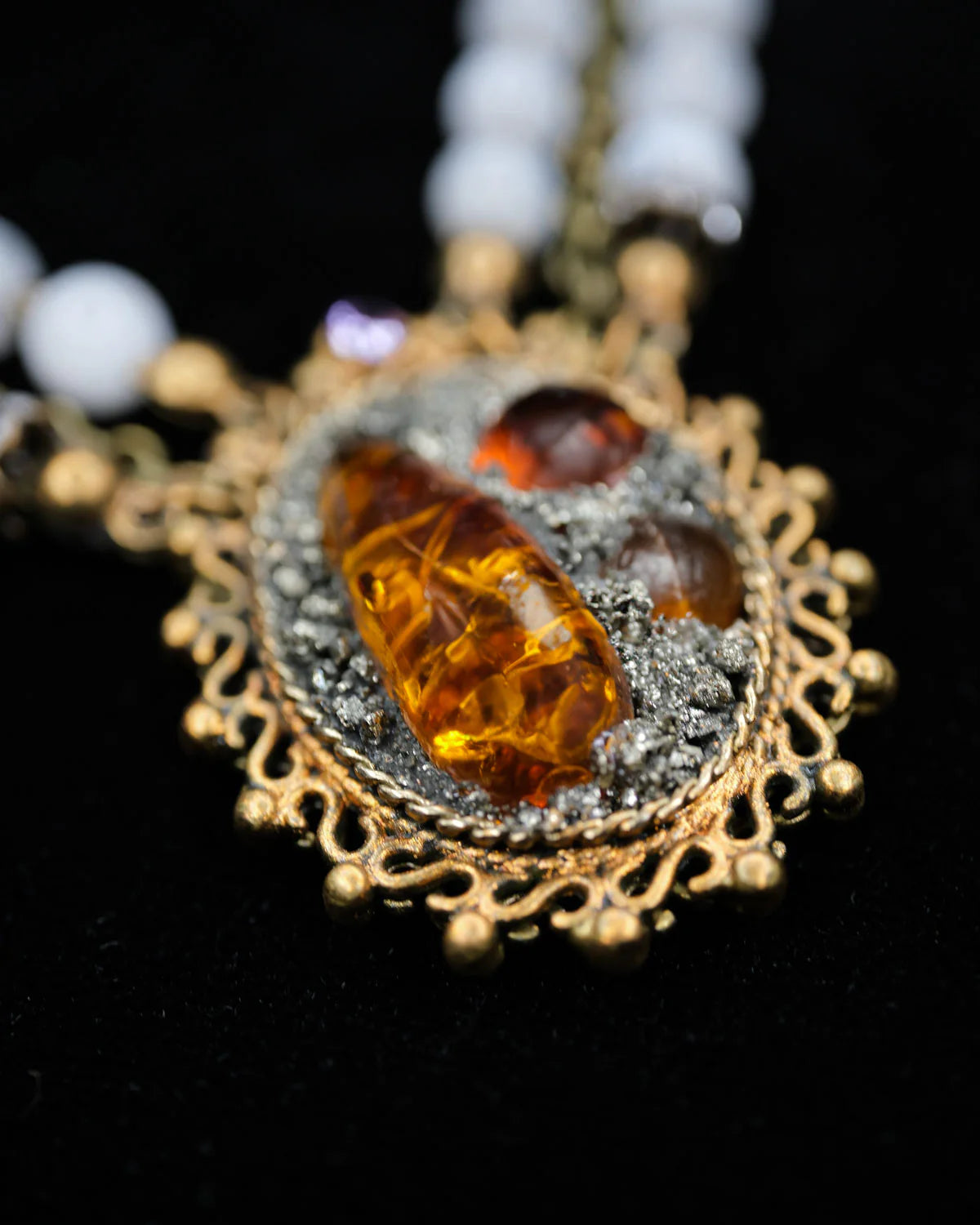 100 Moons of the Galaxy Pendant Necklace