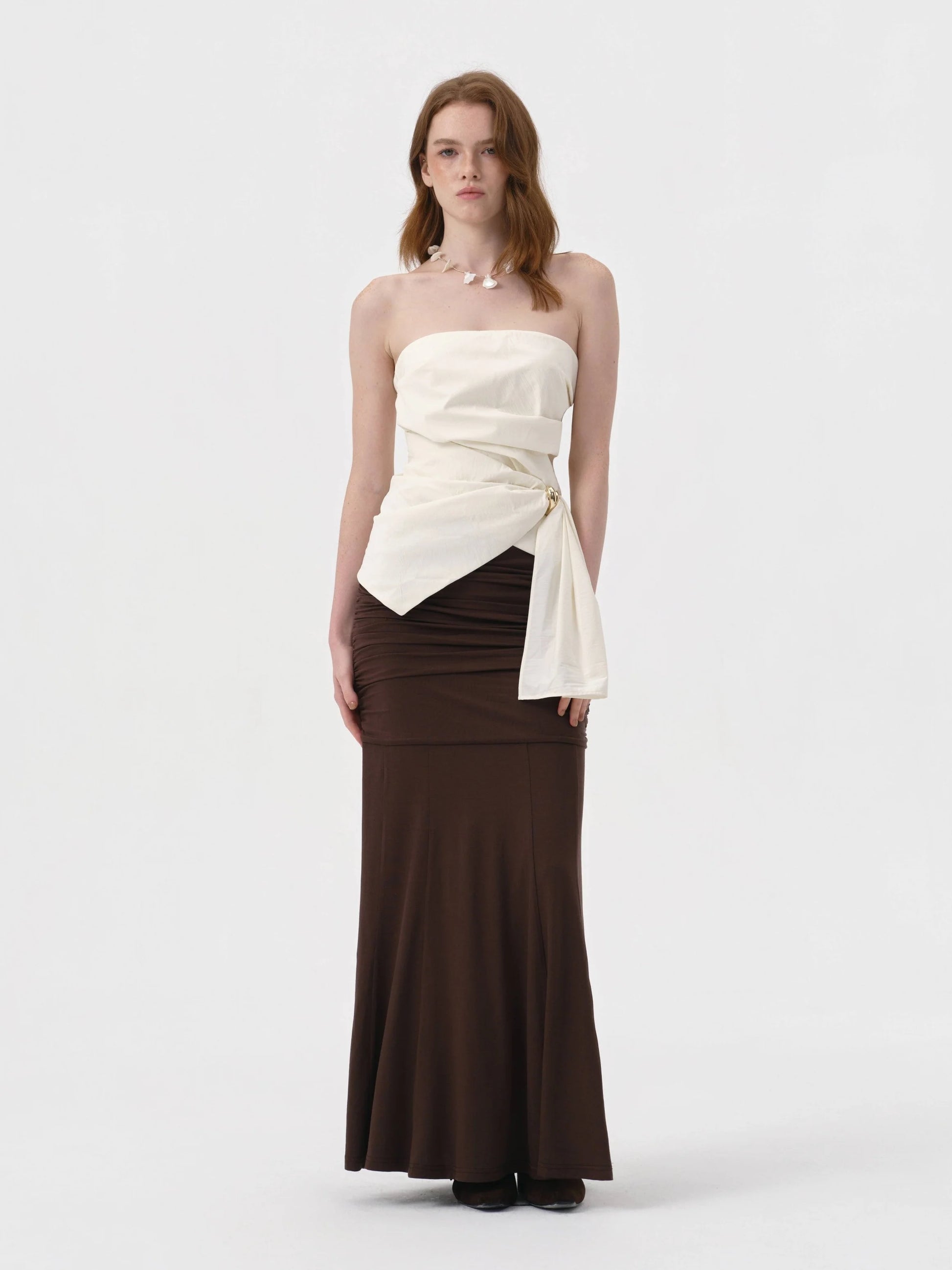Veneta Bustier Top Ivory