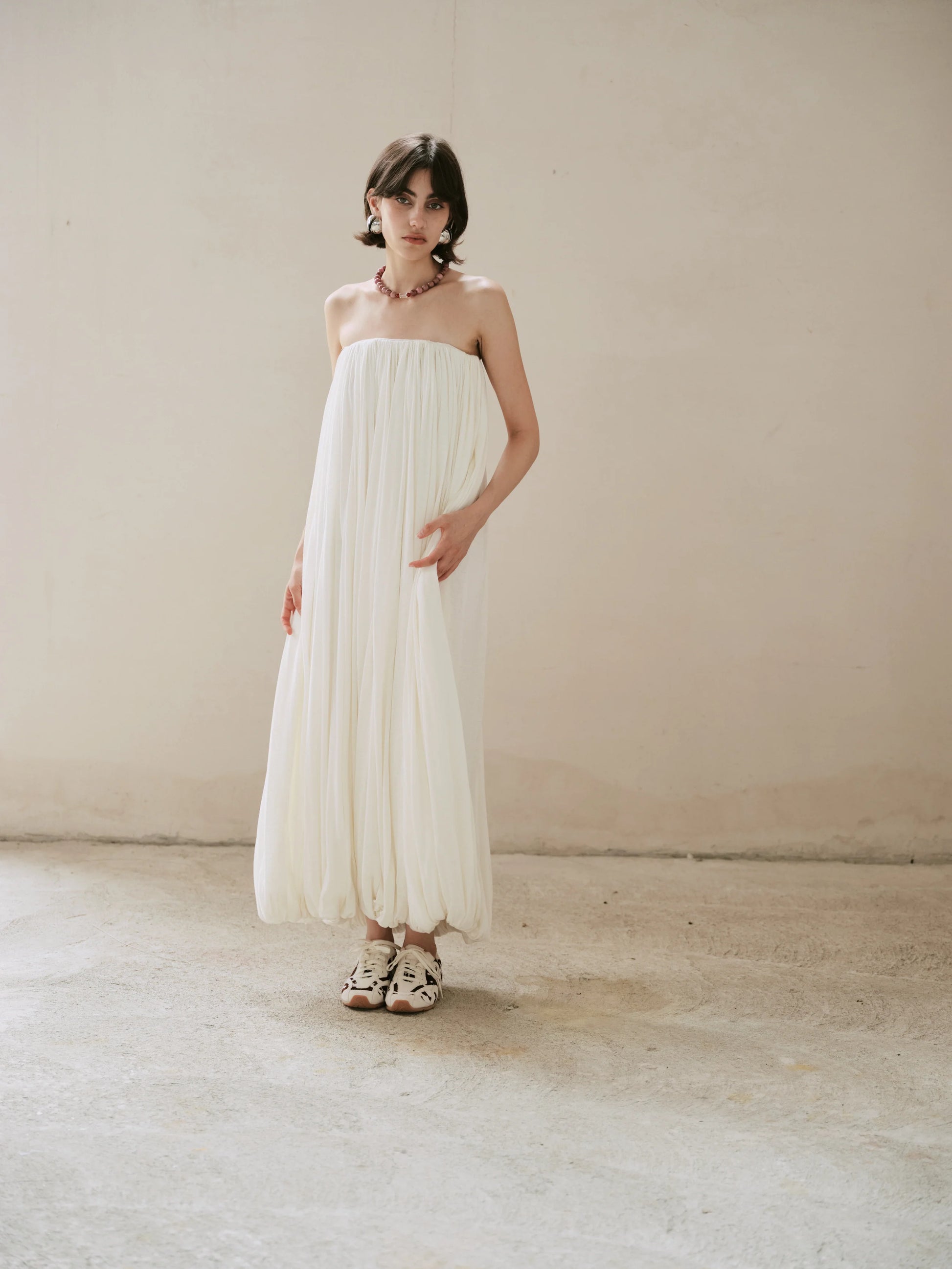 Here With Me Skirt Soft Chalk White