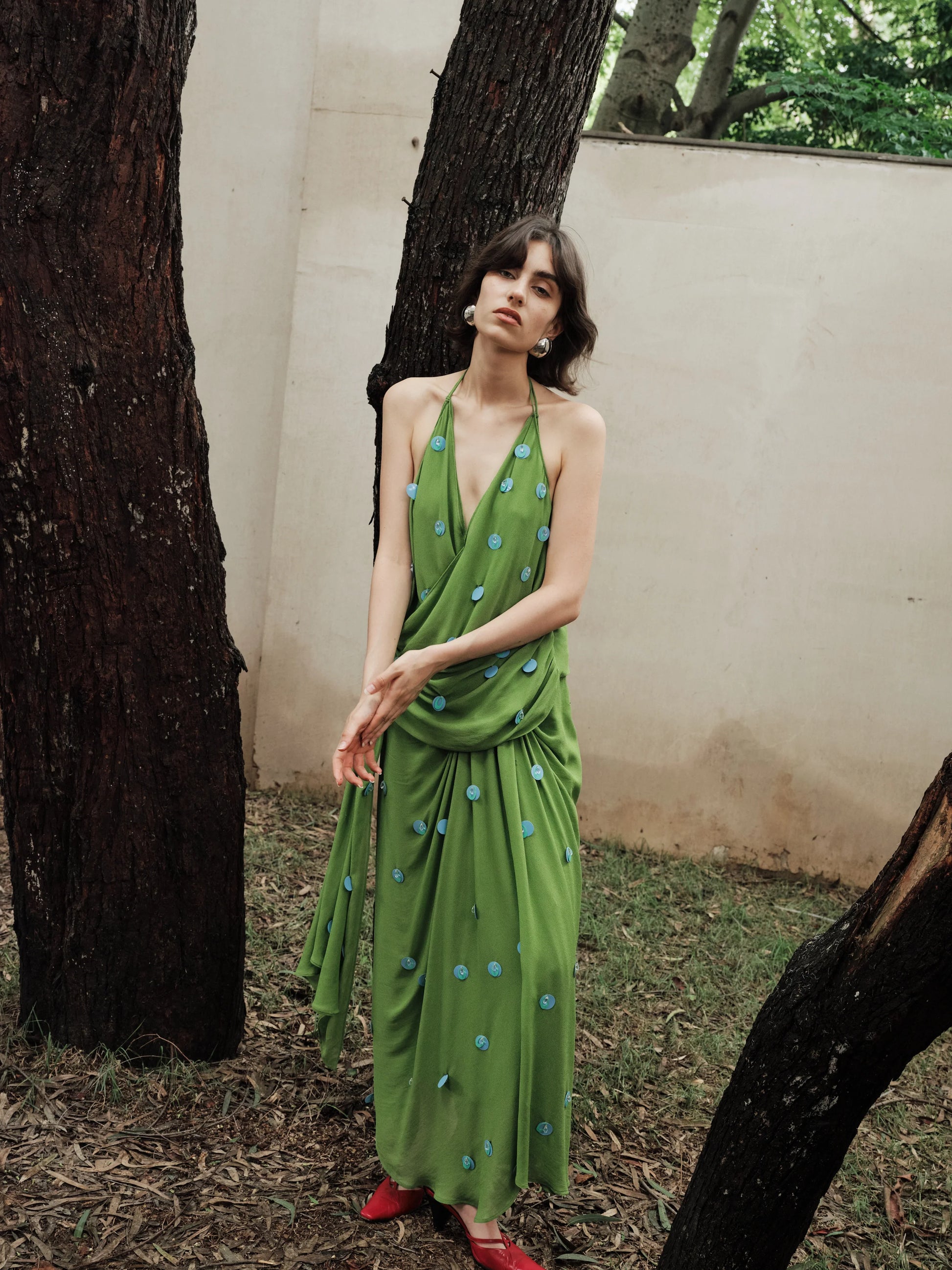 Feeling Lost Skirt Lime Verde