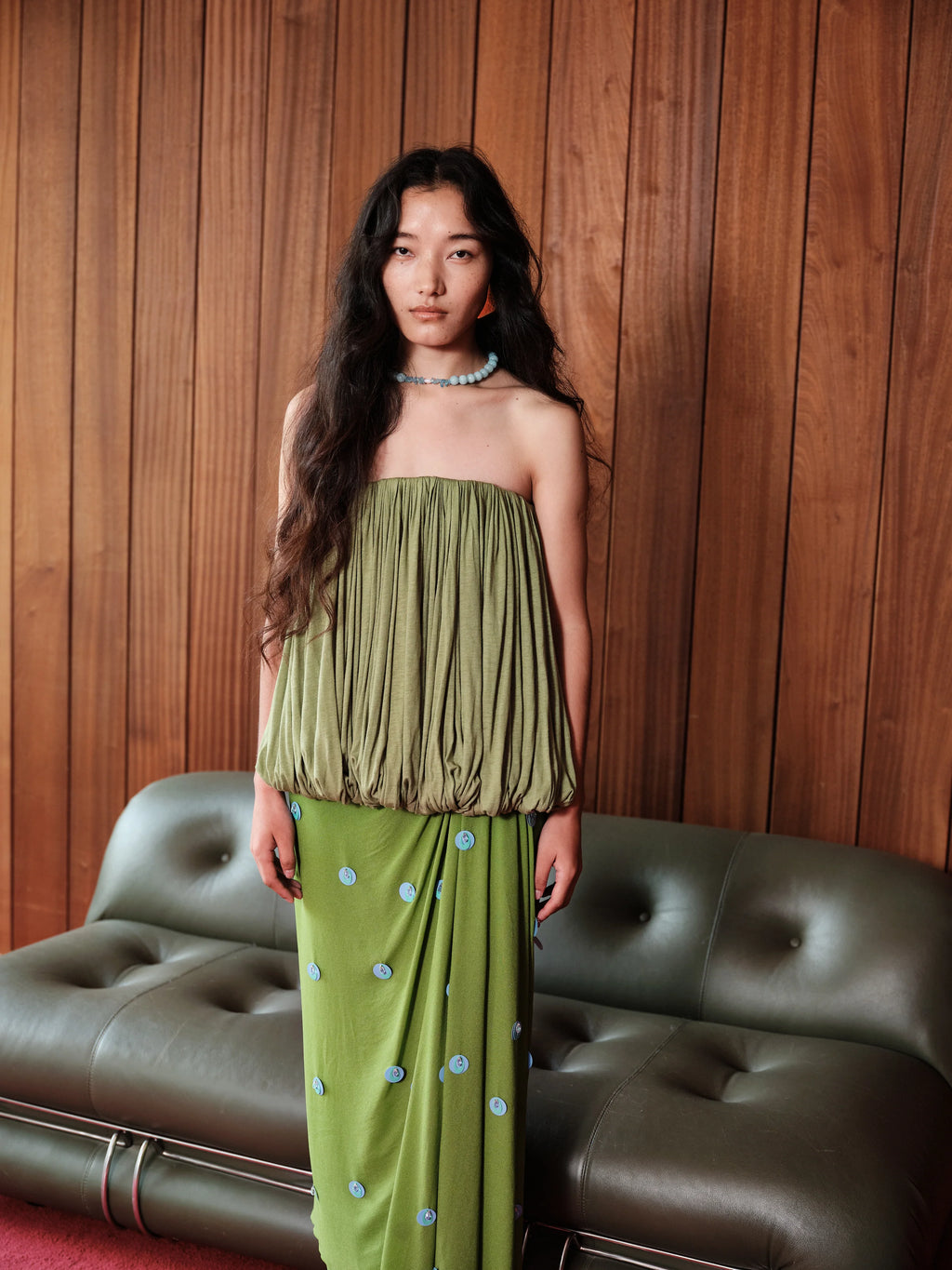 Feeling Lost Skirt Lime Verde