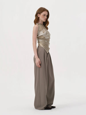Zelda Pants Taupe Grey