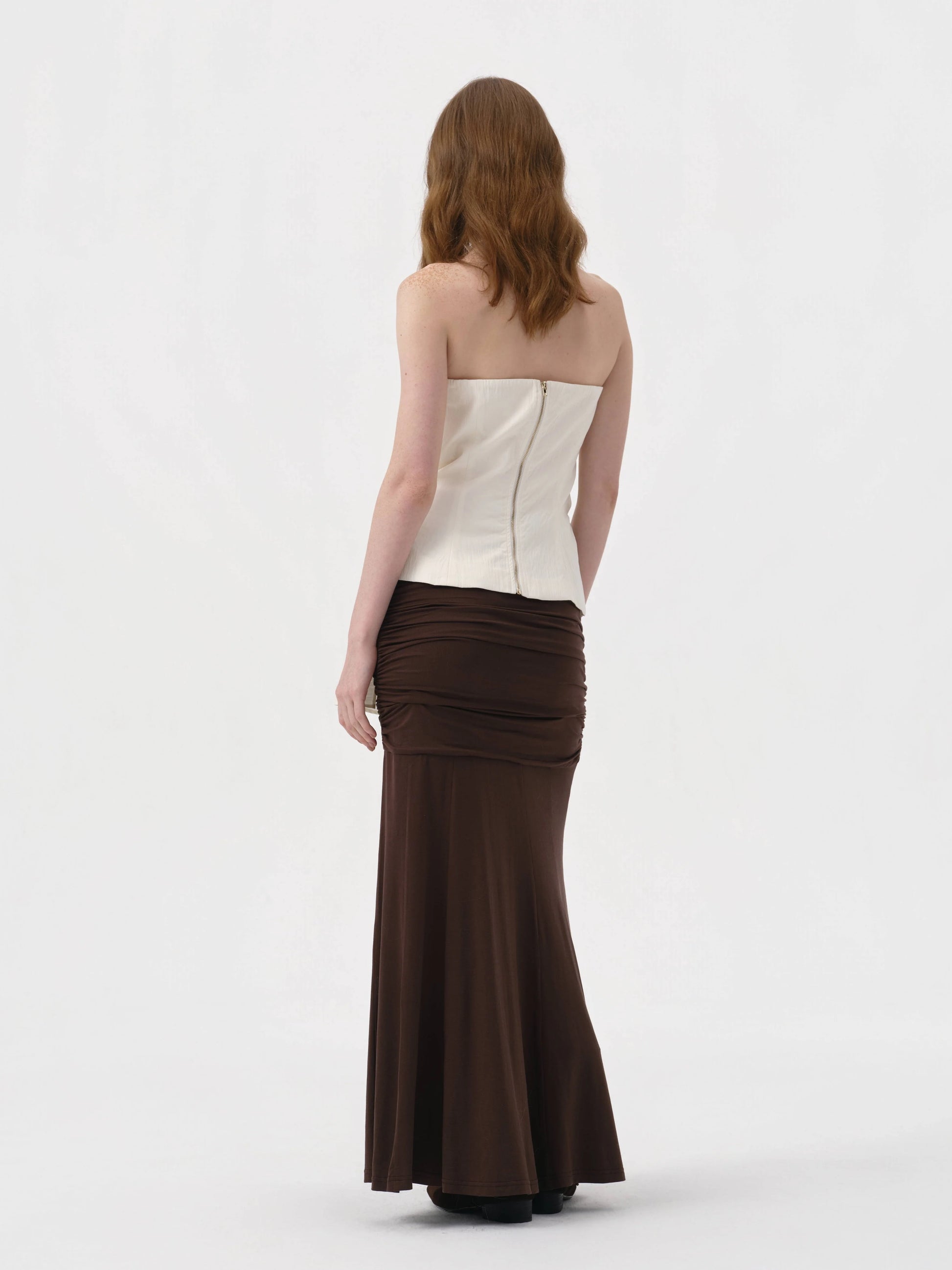 Veneta Bustier Top Ivory