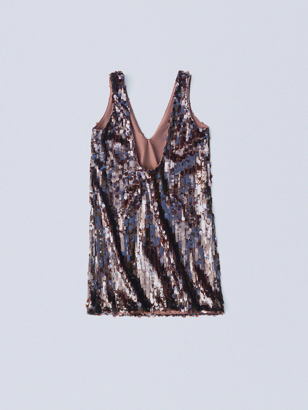 If You Mini Sequin Dress Espresso Brown