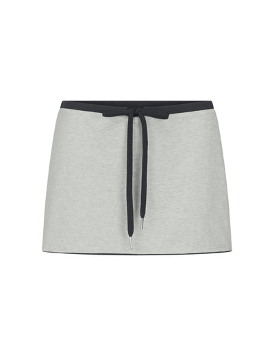 Reversible Cotton Mini Skirt