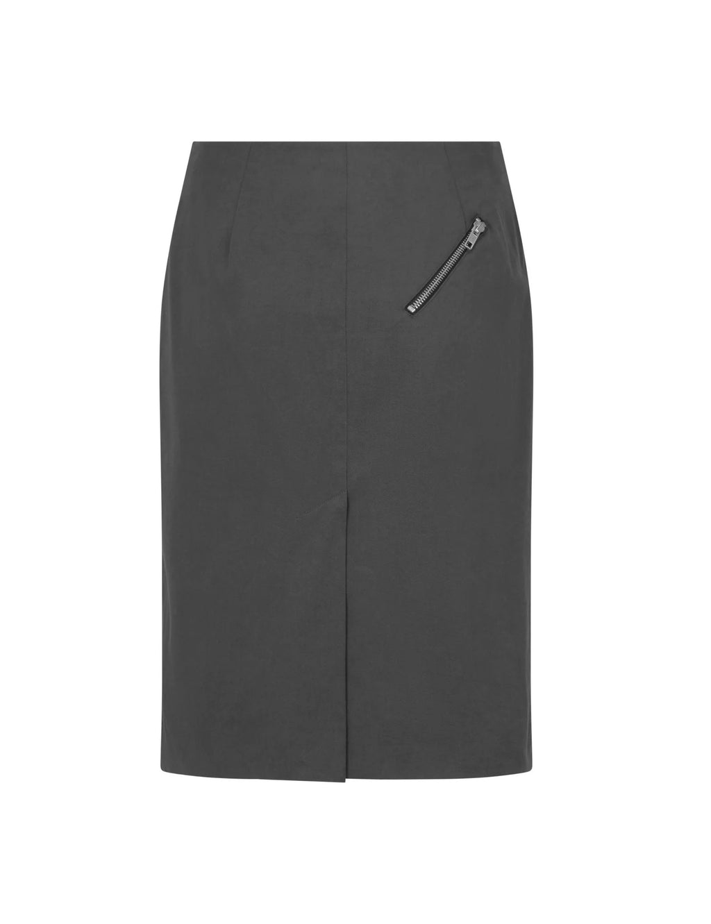 Moto Zip Midi Skirt