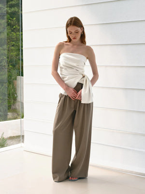 Veneta Bustier Top Ivory