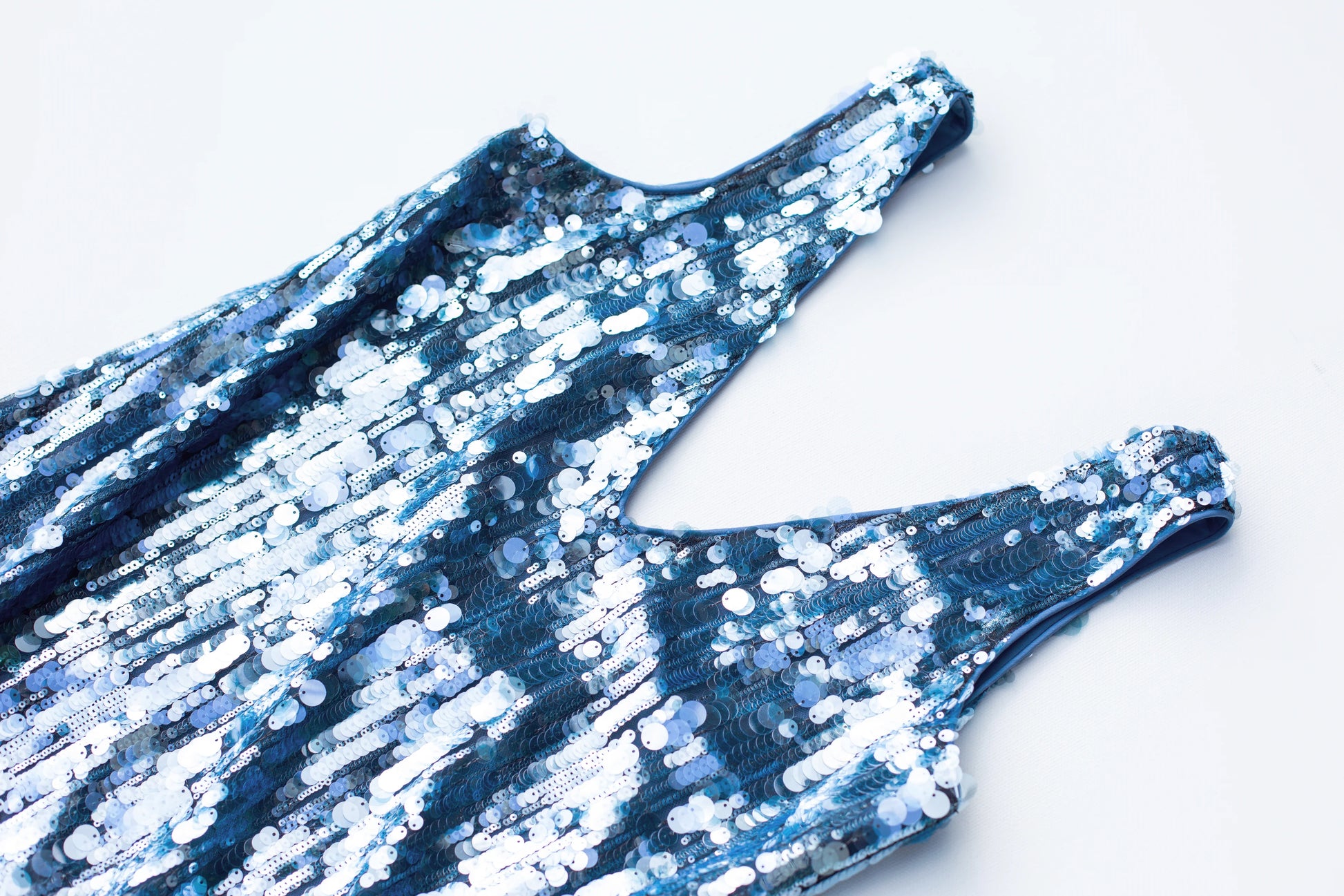 If You Mini Sequin Dress Haze Blue