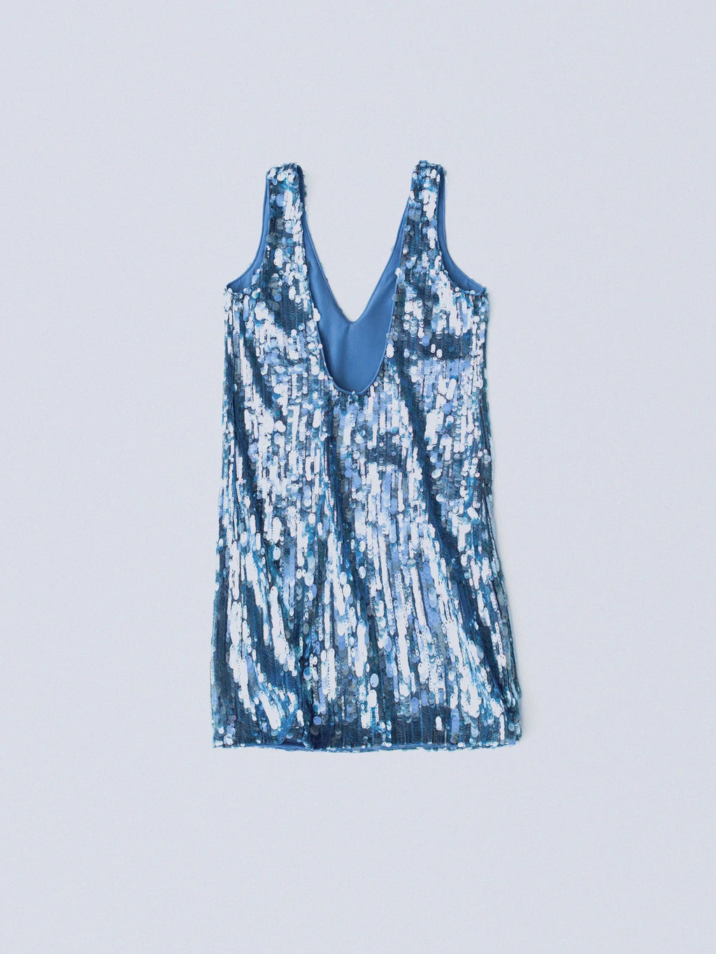 If You Mini Sequin Dress Haze Blue