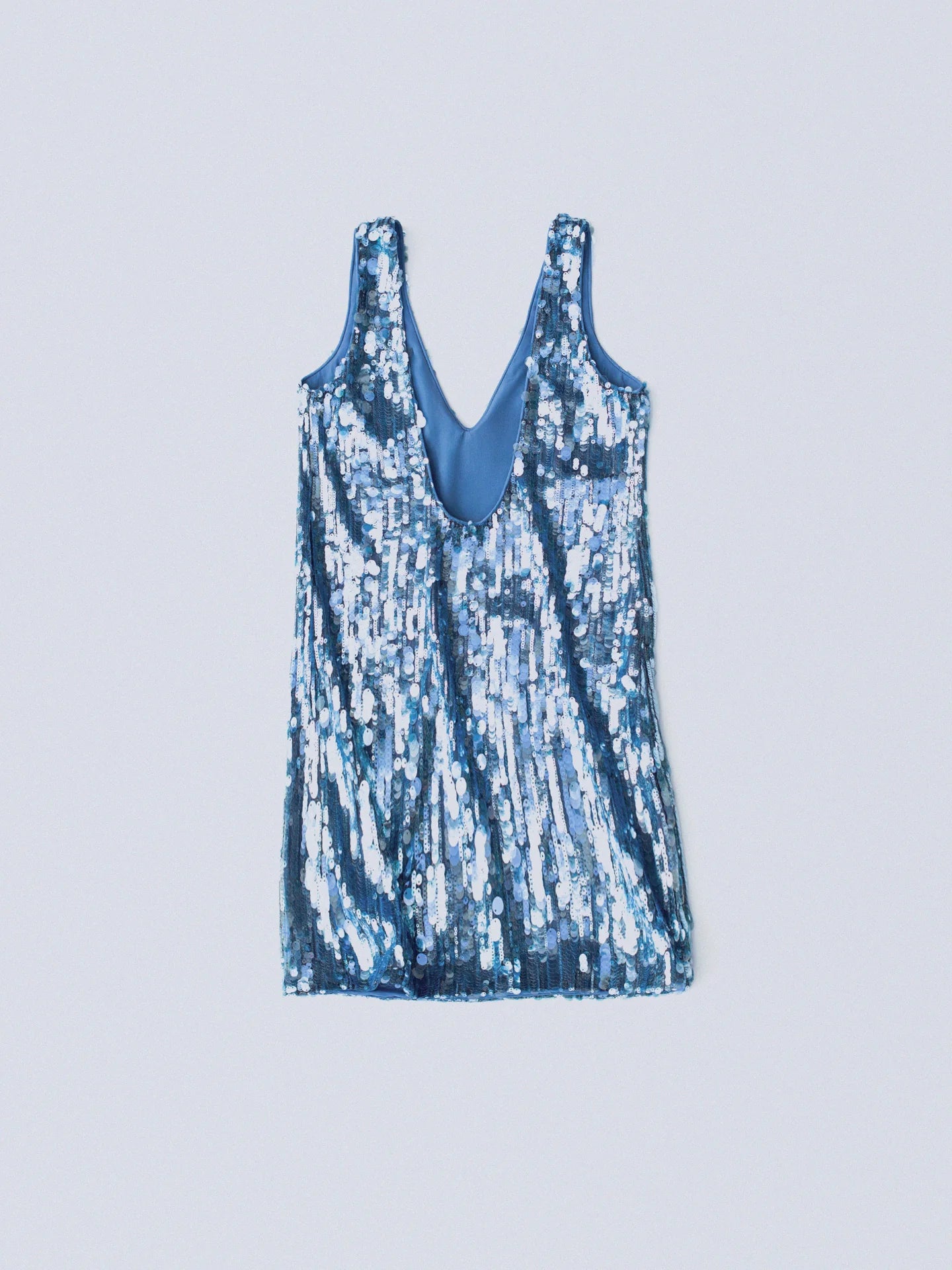 If You Mini Sequin Dress Haze Blue