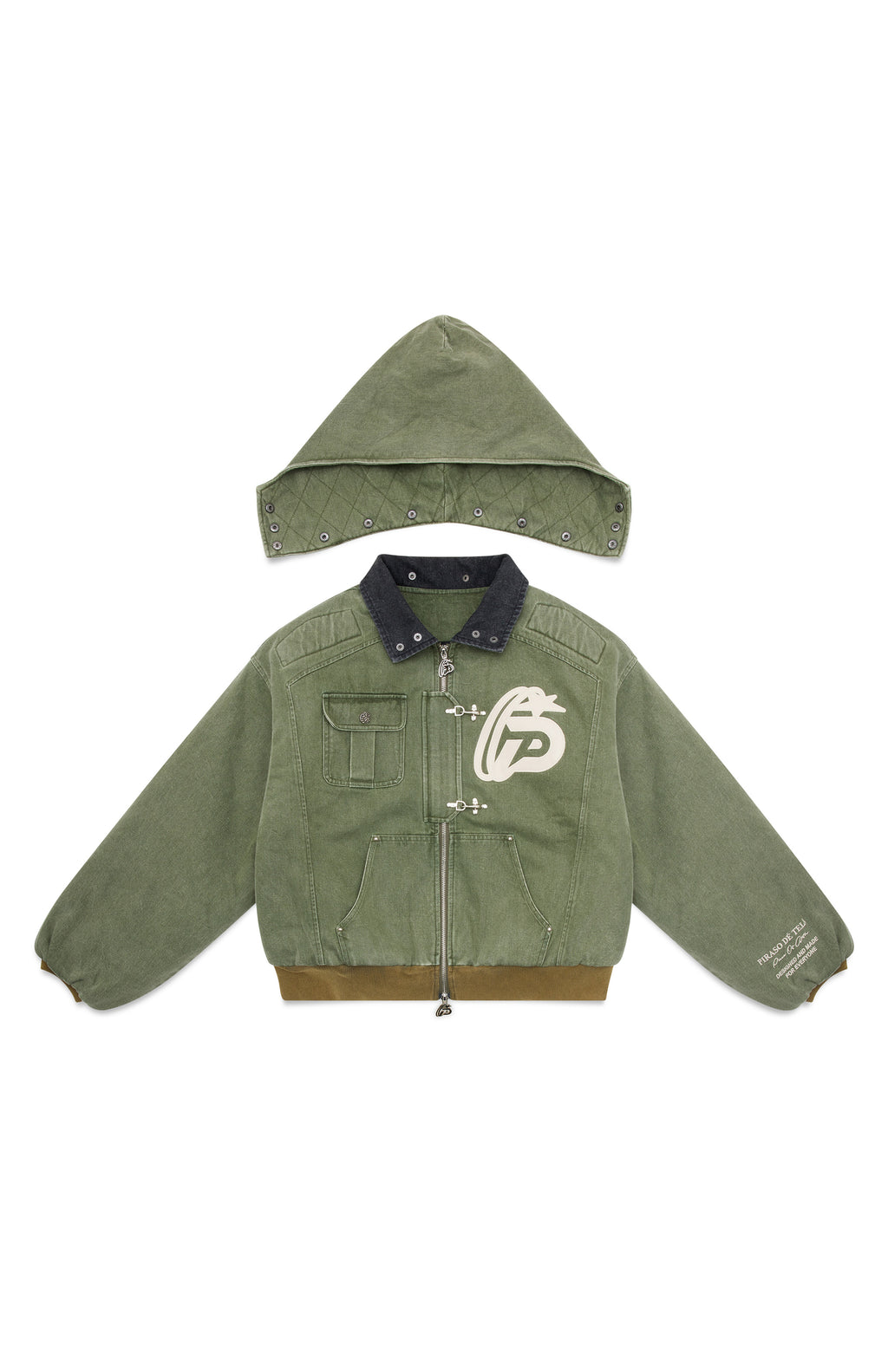 Buckle Worm Denim Jacket