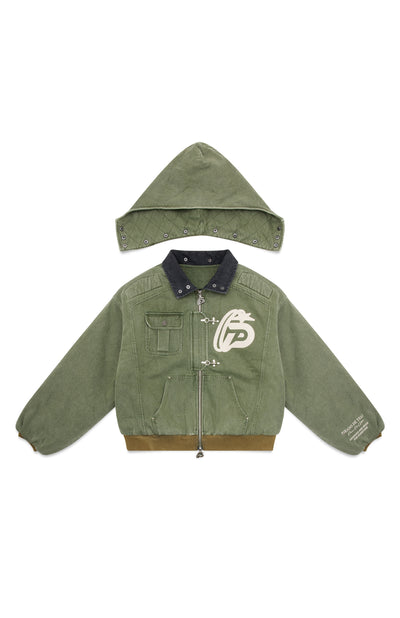 Buckle Worm Denim Jacket