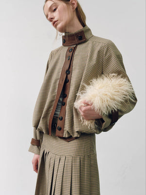 Claudia Jacket Khaki Check