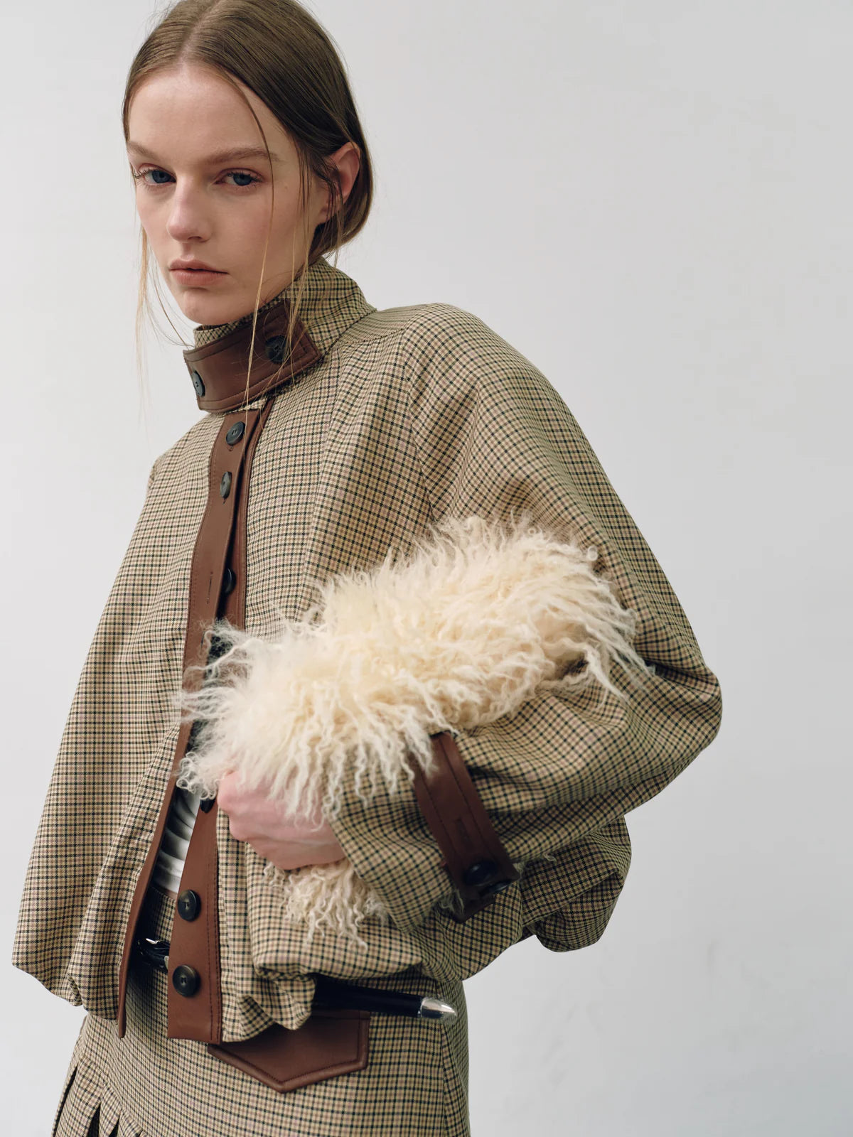 Claudia Jacket Khaki Check
