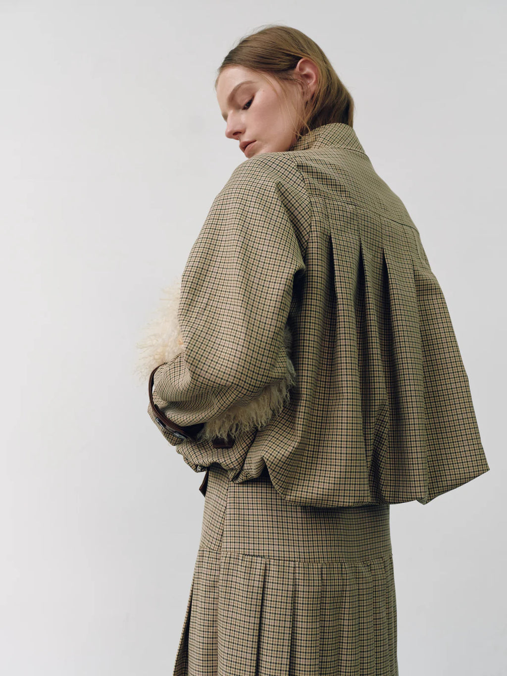 Claudia Jacket Khaki Check