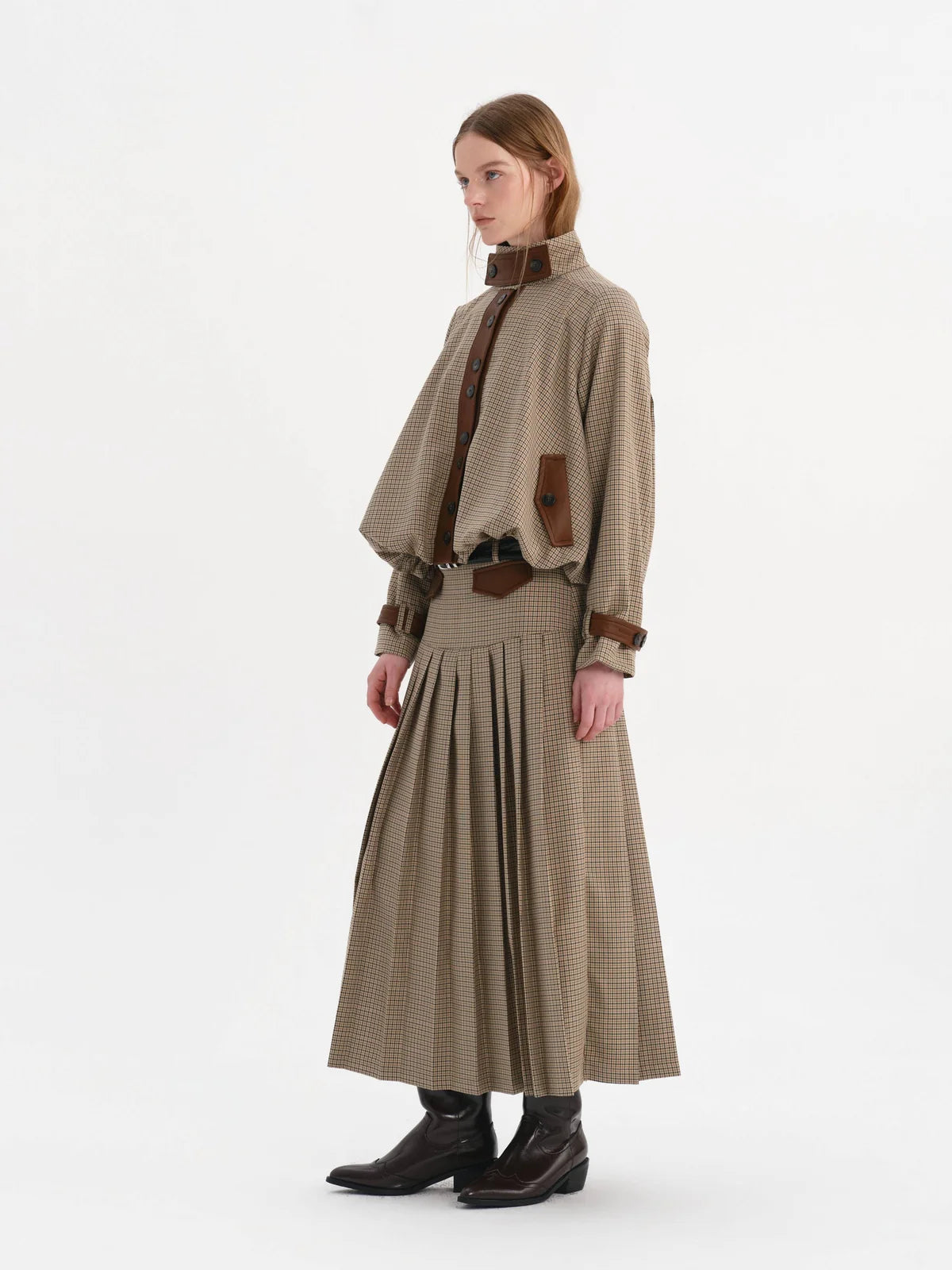 Claudia Jacket Khaki Check