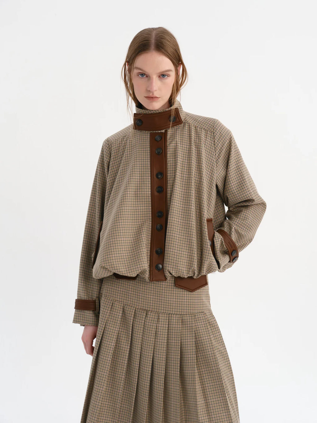 Claudia Jacket Khaki Check