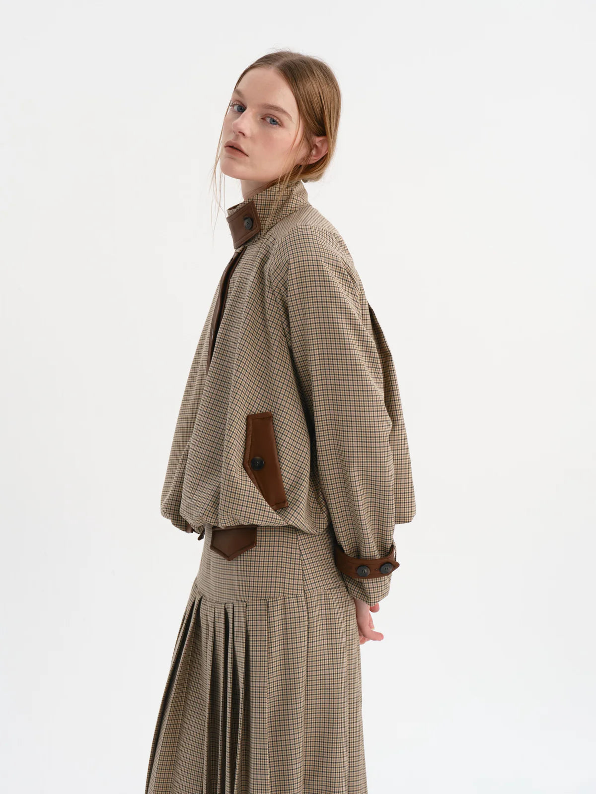 Claudia Jacket Khaki Check