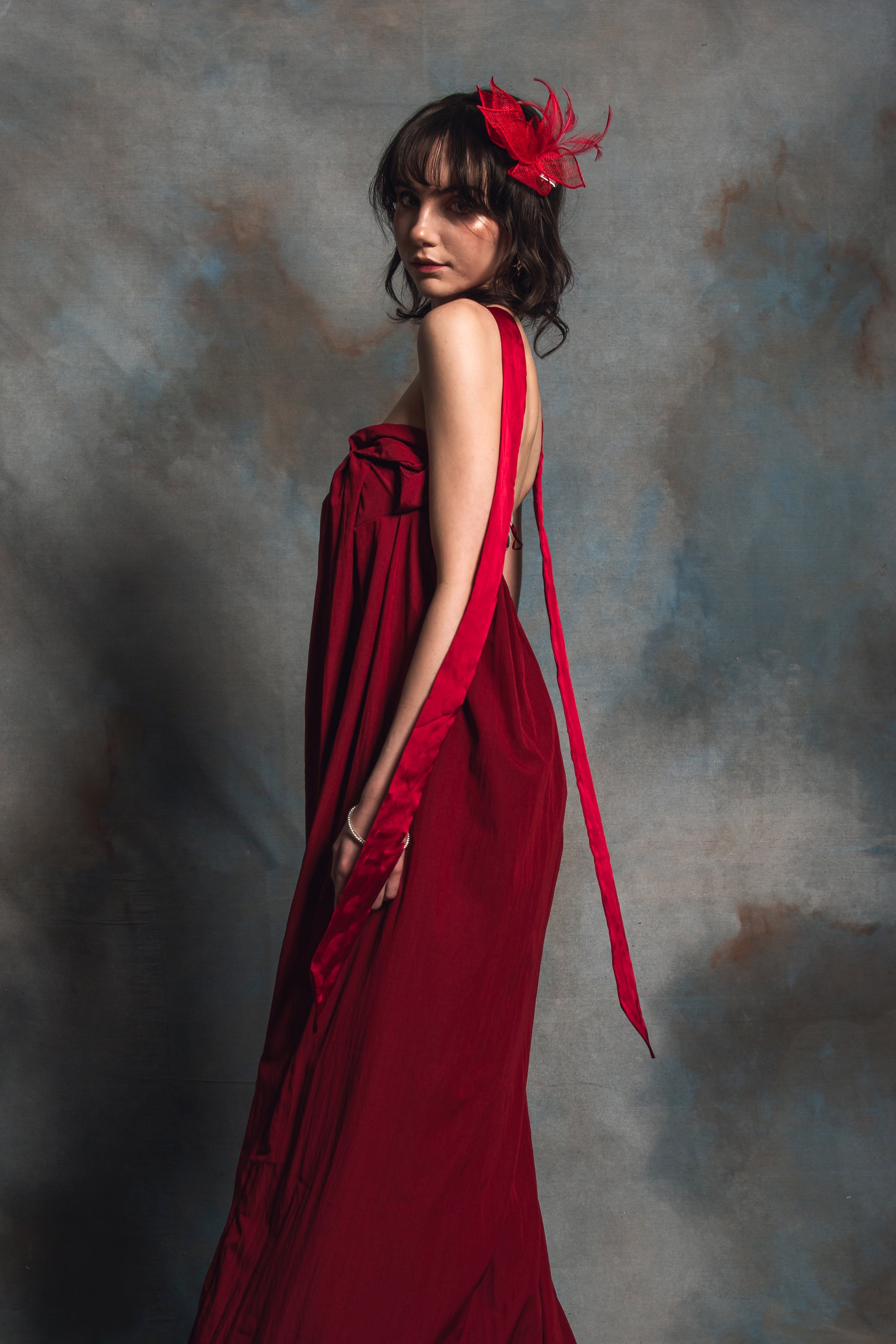 Chloris Berry Maxi Dress
