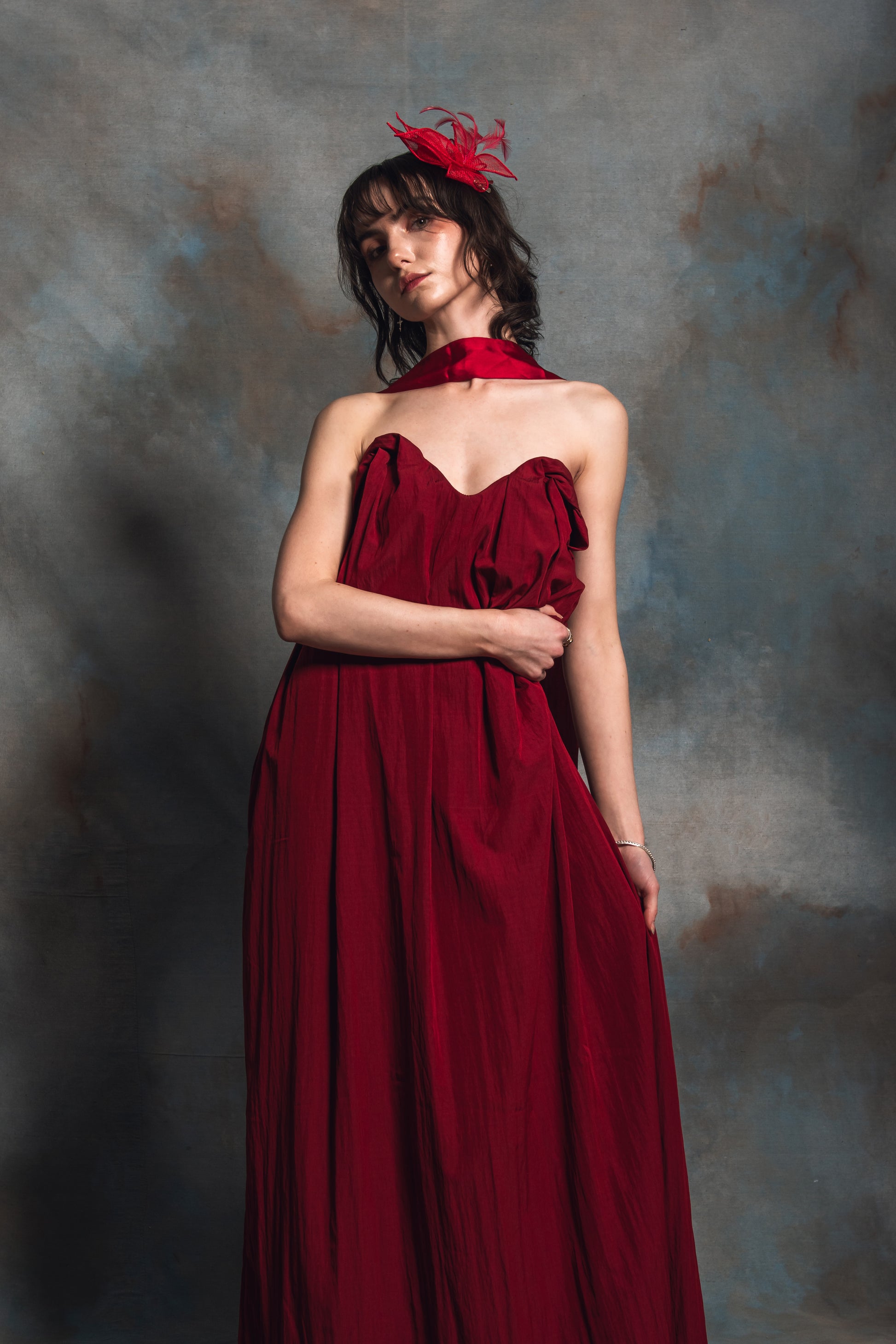 Chloris Berry Maxi Dress