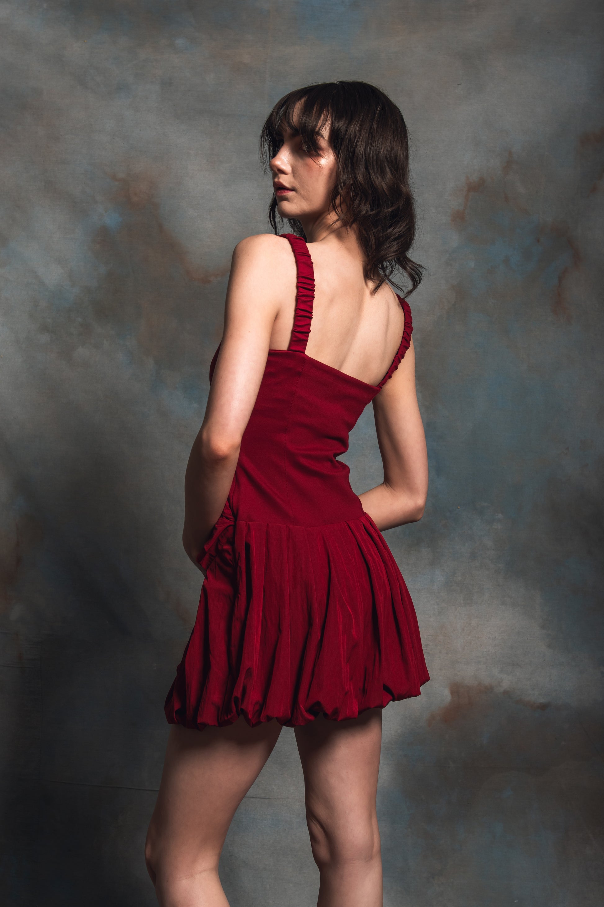 Chloris Berry Mini Dress
