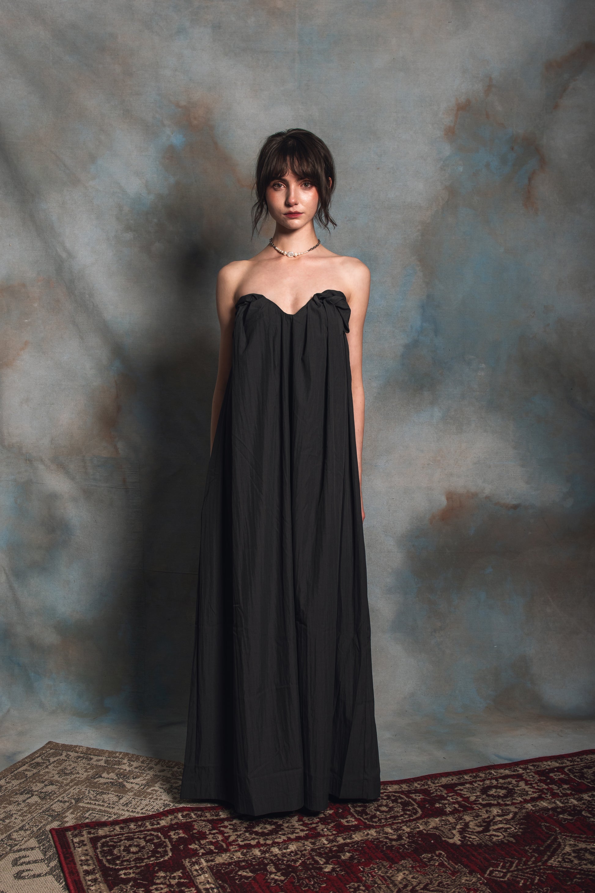 Chloris Charcoal Maxi Dress