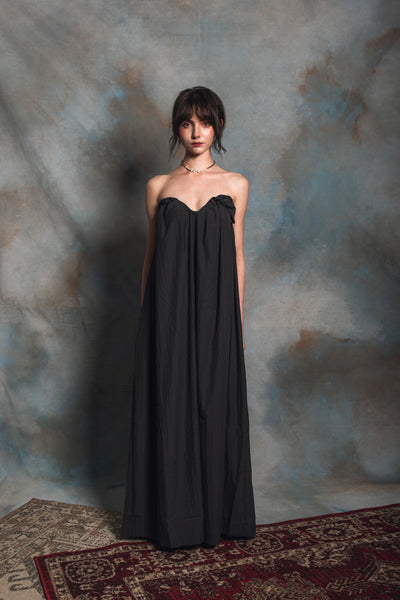 Chloris Charcoal Maxi Dress
