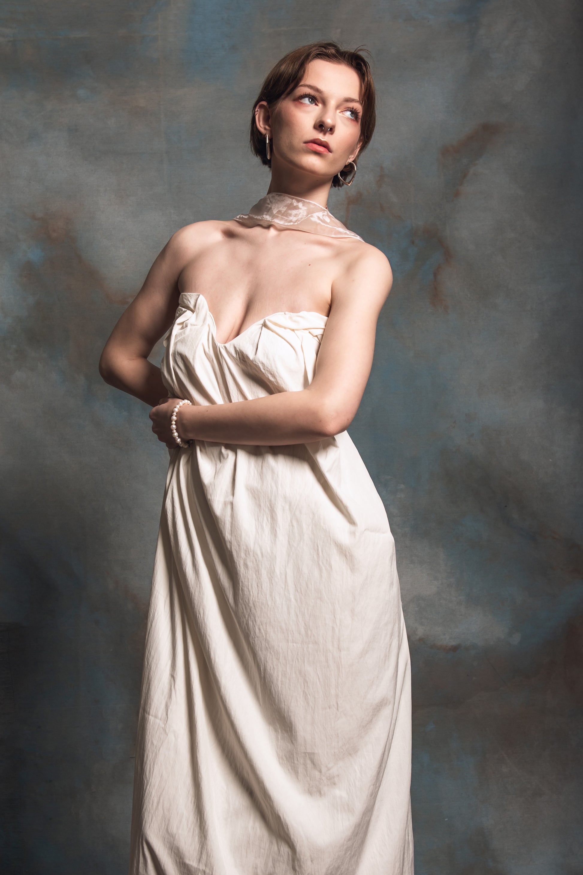 Chloris Ecru Maxi Dress