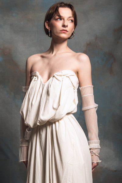 Chloris Ecru Maxi Dress