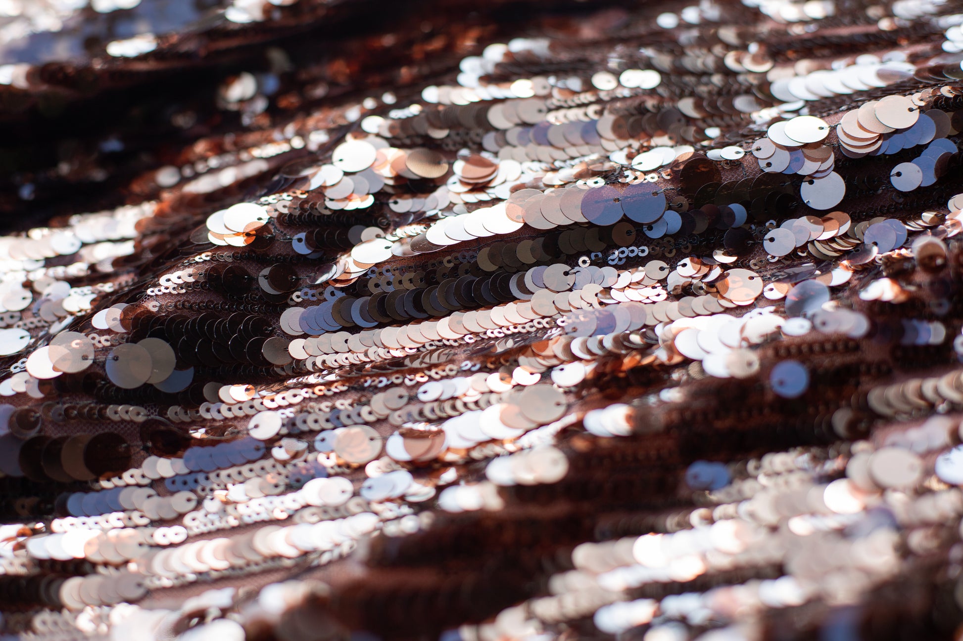 If You Mini Sequin Dress Espresso Brown