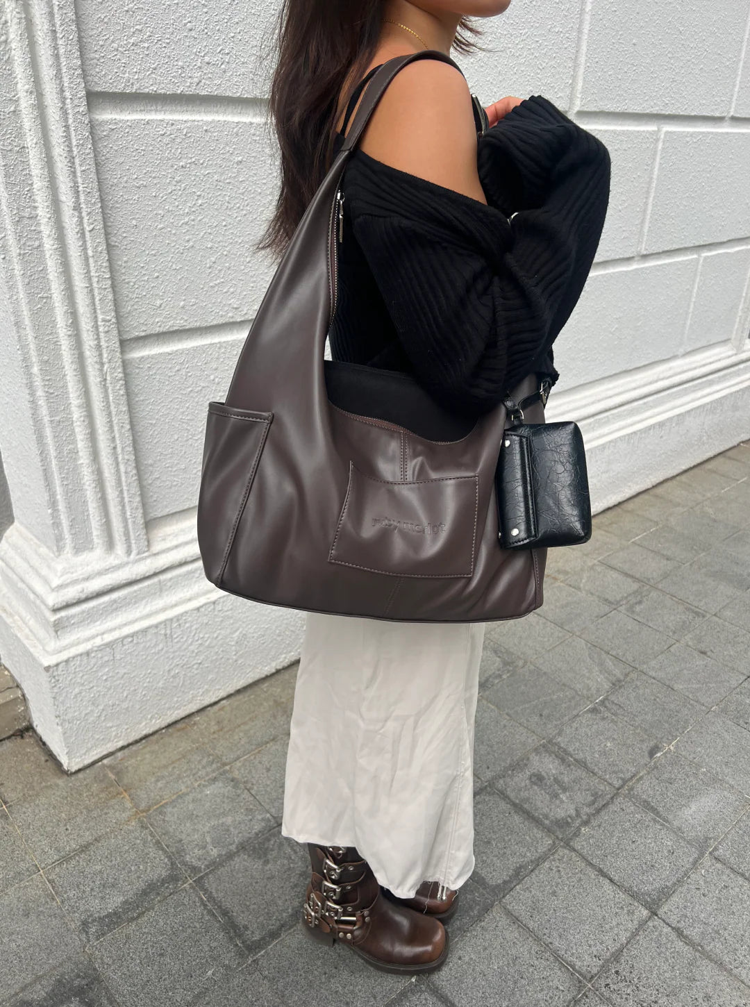 The Classic Ruby Espresso Brown Bag