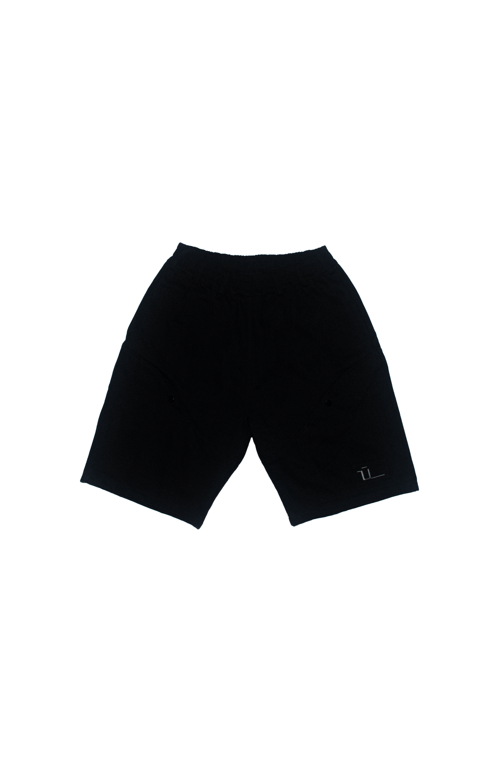 OVERSIZED BLACK DENIM SHORTS