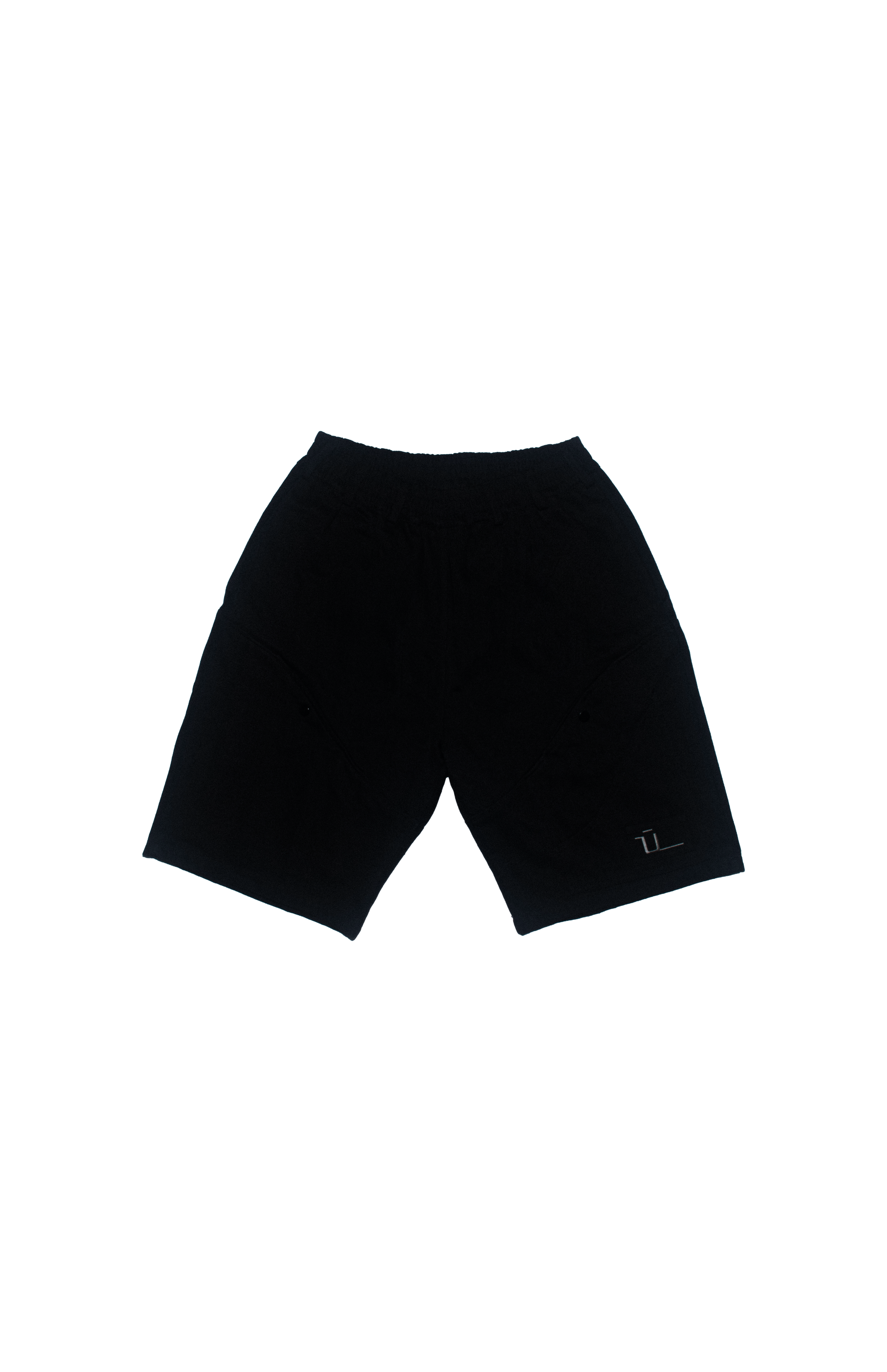 OVERSIZED BLACK DENIM SHORTS