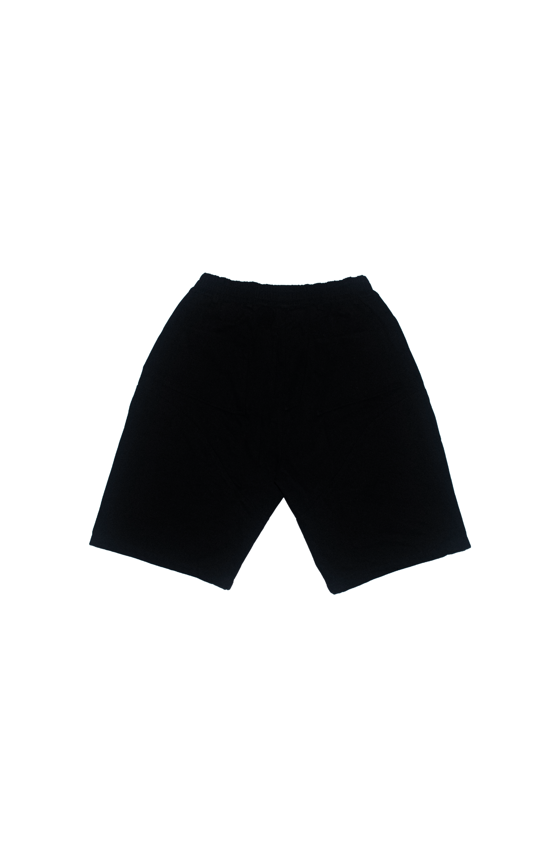 OVERSIZED BLACK DENIM SHORTS