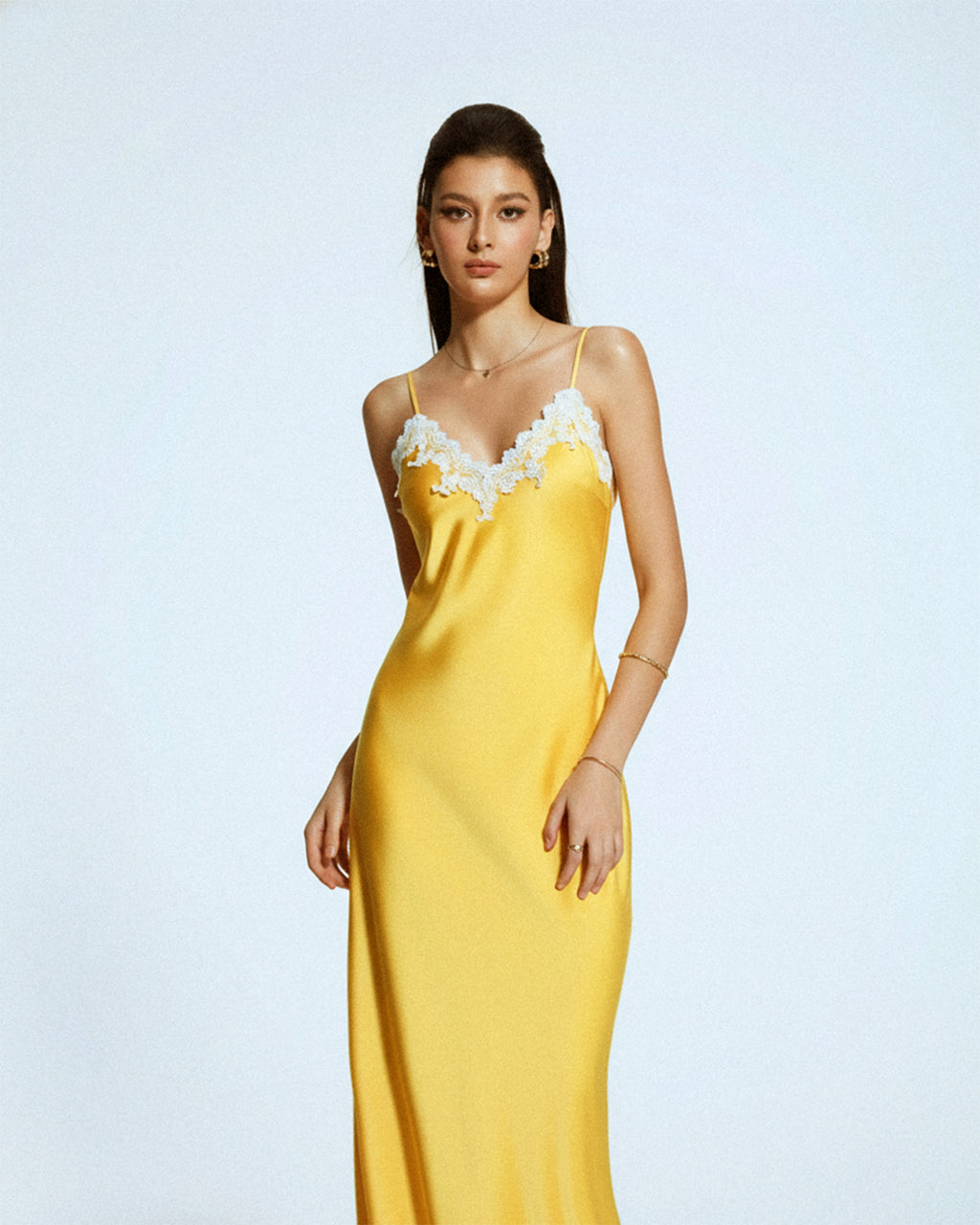 Elara Camisole Slip Dress Long