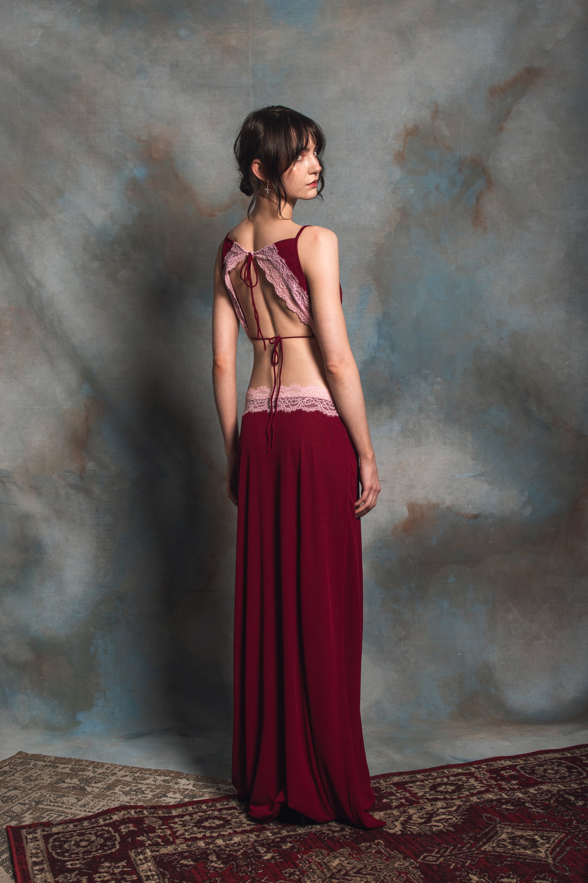 Feronia Berry Pink Sleeveless Maxi Dress