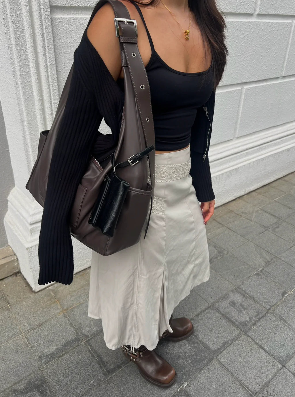 The Classic Ruby Espresso Brown Bag