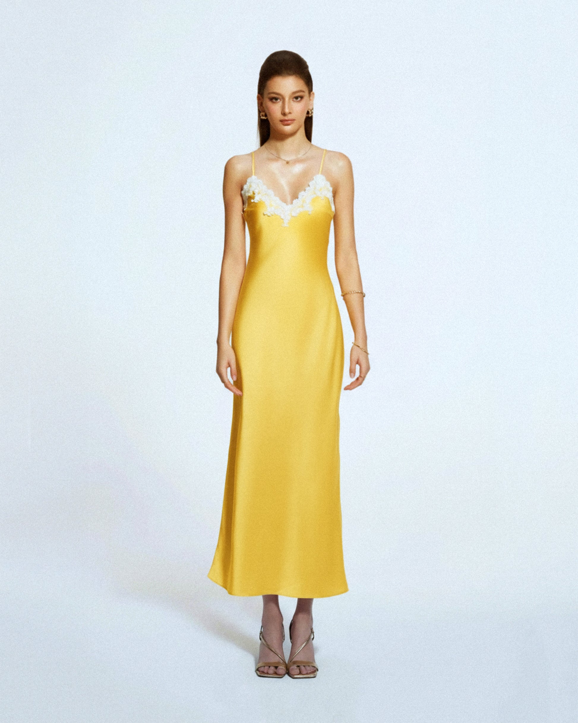 Elara Camisole Slip Dress Long