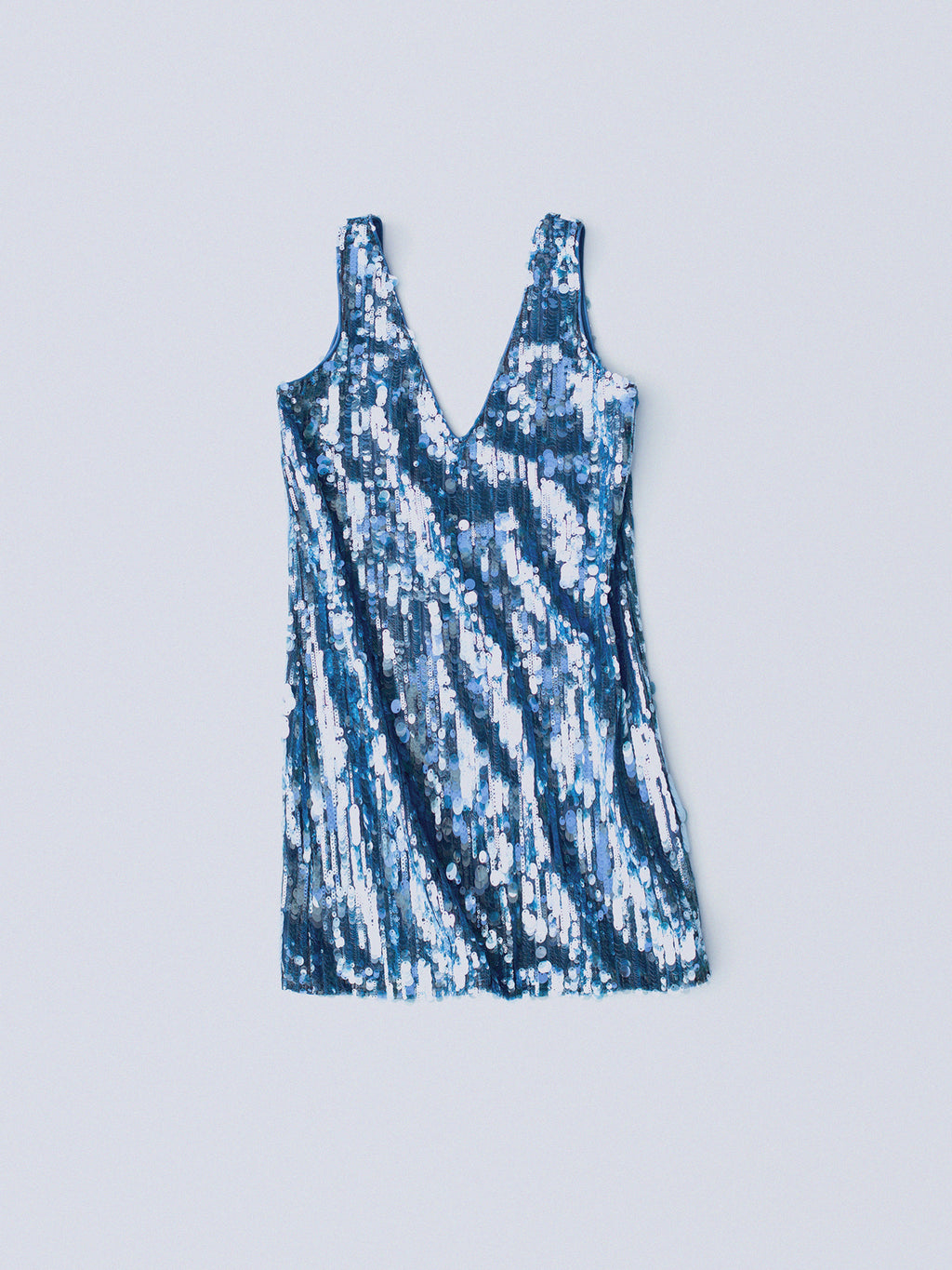 If You Mini Sequin Dress Haze Blue