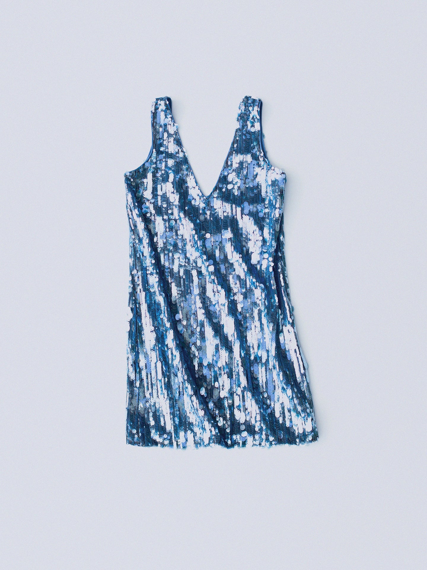 If You Mini Sequin Dress Haze Blue