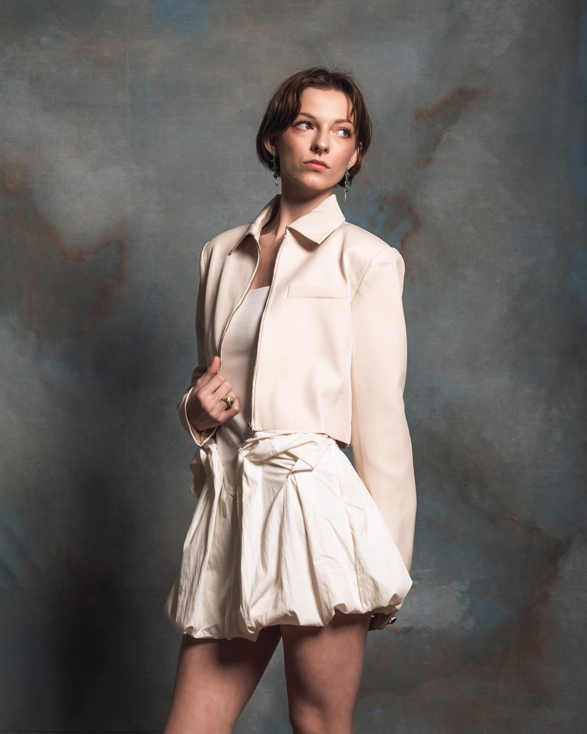Kakia Chloris Ecru Mini Dress 2-Piece Set