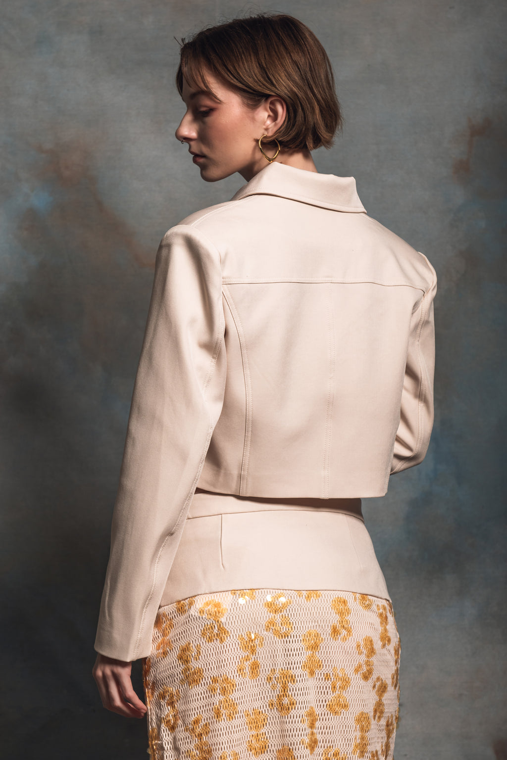 Kakia Ecru Cropped Jacket