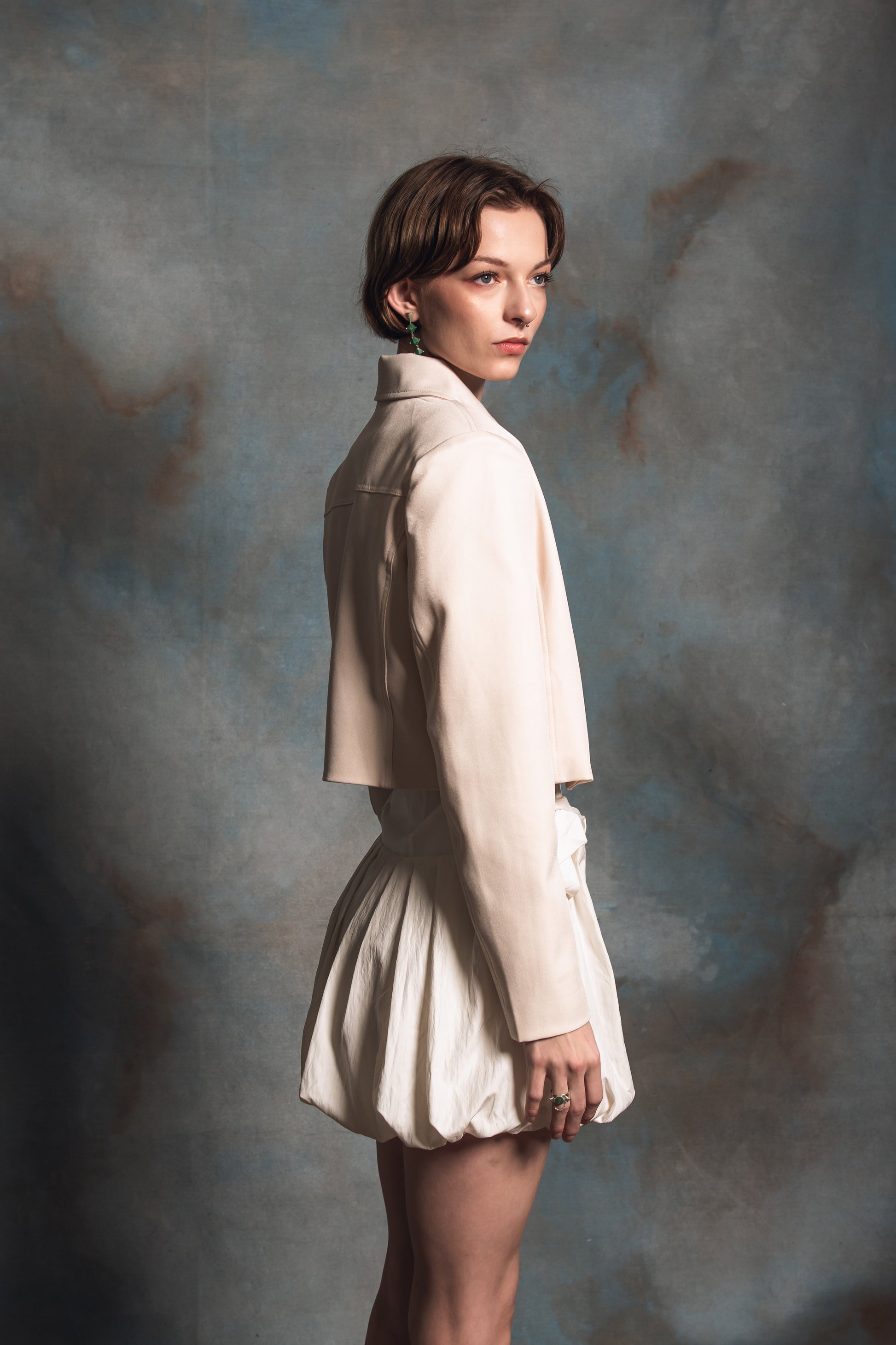 Kakia Ecru Cropped Jacket