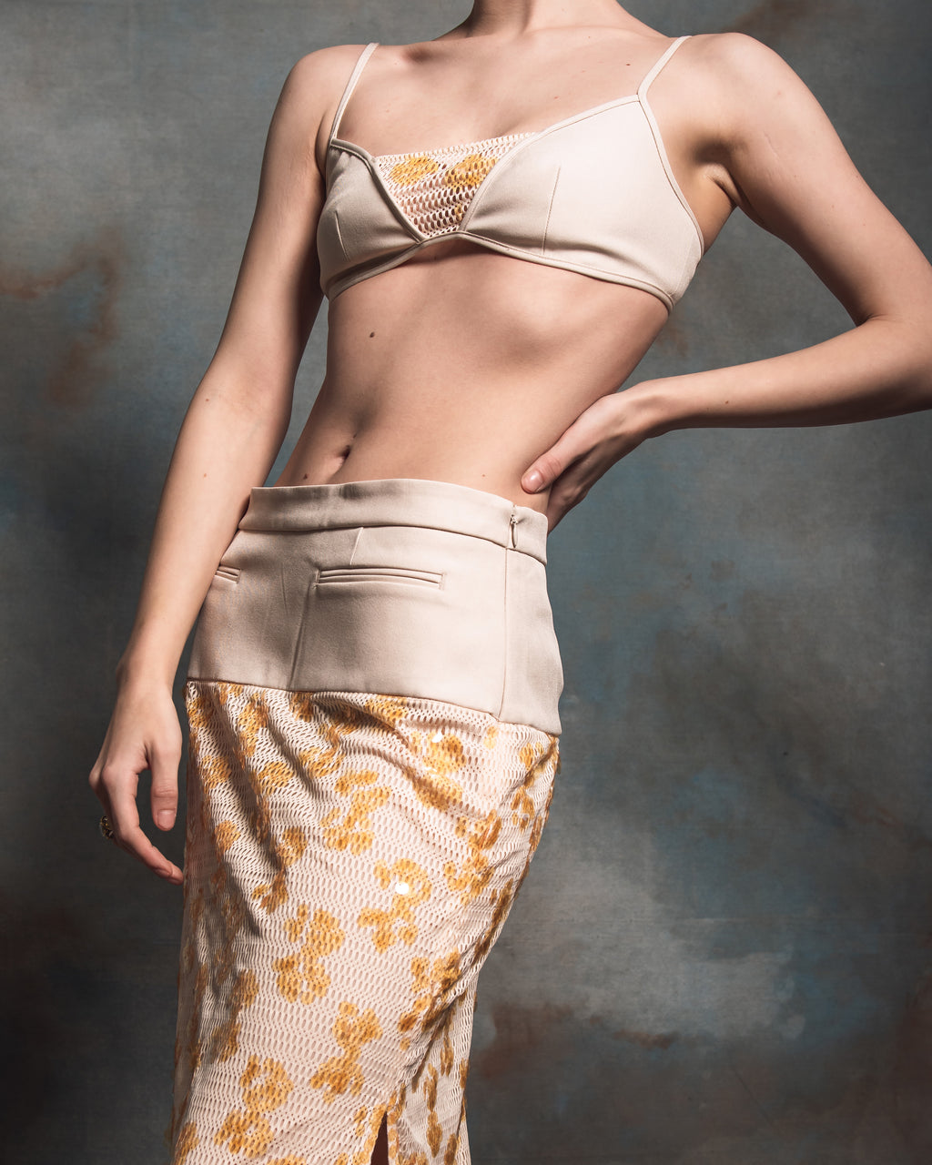 Kakia Ecru Sequin 2-Piece Set