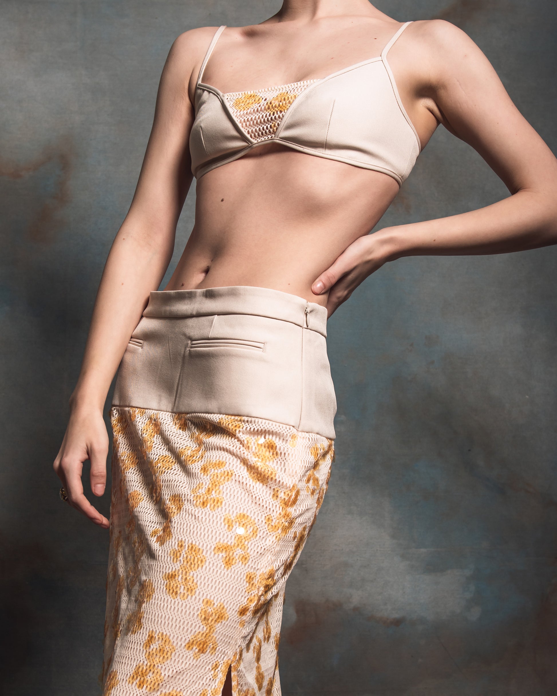 Kakia Ecru Sequin 2-Piece Set