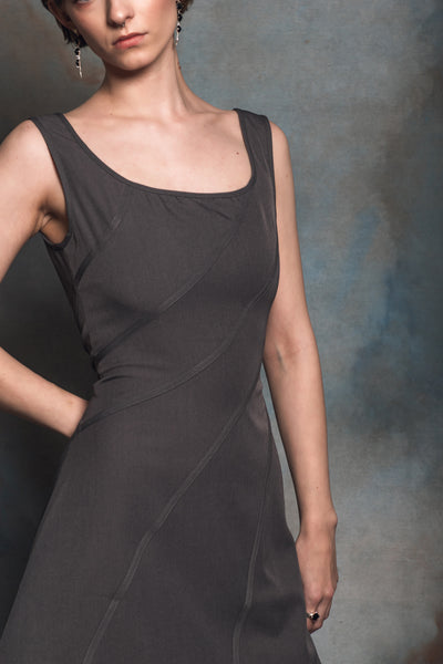 Kakia Charcoal Mini Dress