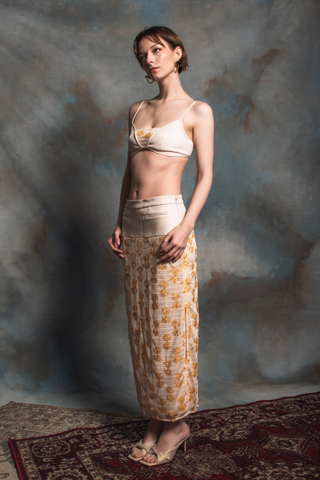 Kakia Ecru Sequin 2-Piece Set