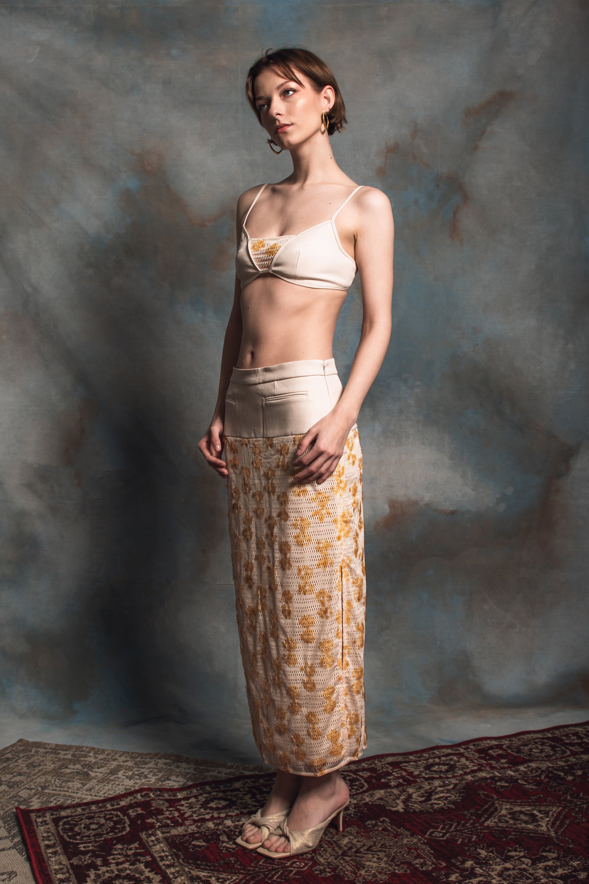 Kakia Ecru Sequin 2-Piece Set