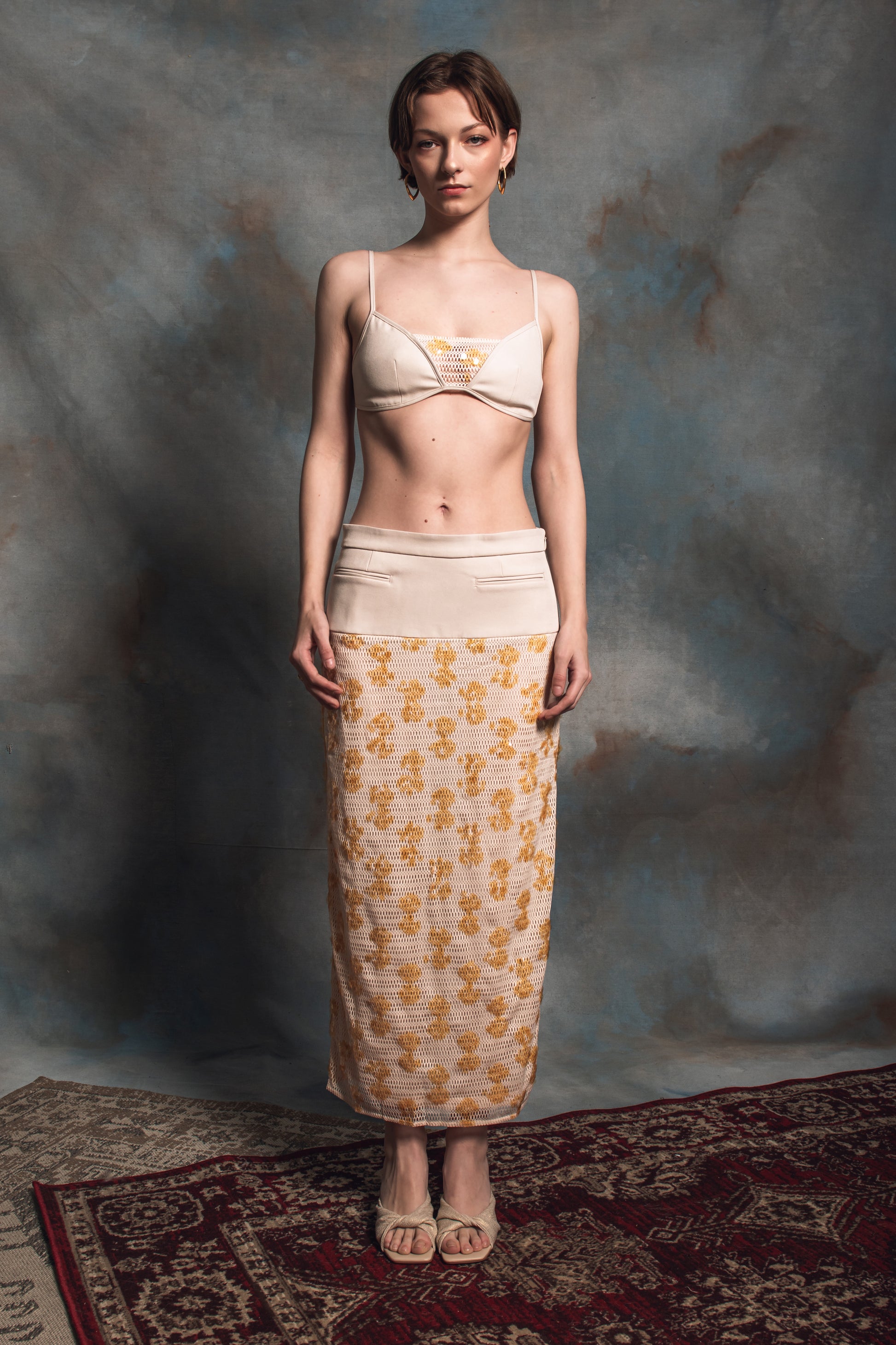 Kakia Ecru Sequin 2-Piece Set