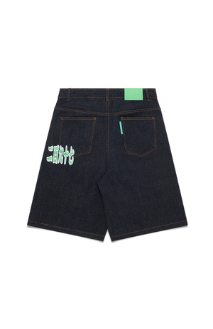Kanji Denim Shorts